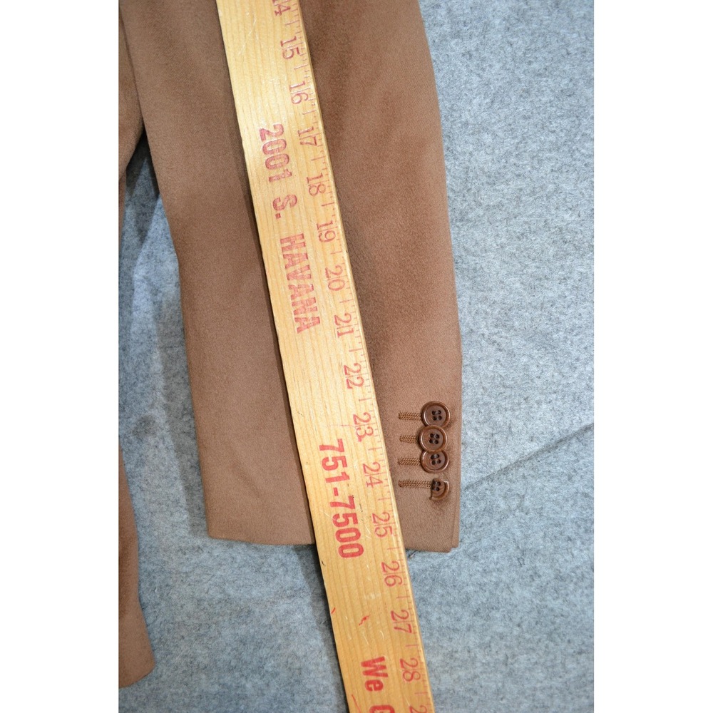 Edwin Nazario Sport Coat Mens 44R Brown Wool Cashmere Loro Piana Blazer Italy - Picture 14 of 16